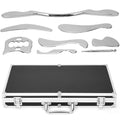 8 in 1 Stainless Steel Gua Sha Muscle Scraper Massage Tool Set IASTM Tools Portable Scraping Tool Physical Therapy Great Soft Tissue Mobilization with Carrying Case - size: 8 Piece Set