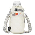 SYTRAH Water Bottle Bag Crossbody，Insulated Holder Purse - color: White
