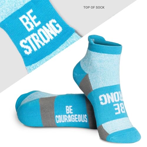 Gone For a Run Motivational Ankle Running Socks - Affirmation Runners Gifts - color: Be Strong