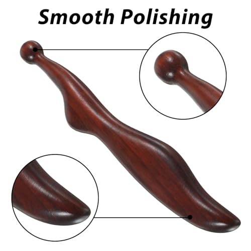 Acupoint Massage Pen Wood, Foot Acupoint Massager Tool with Ergonomic Handle, Traditional Wooden Acupressure Stick Tool for Body Hand and Foot