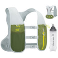 Maelstrom Running Vest, Lightweight Hydration Pack with 500ml Soft Flask - color: Green