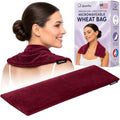 Microwavable Heating Pad, Lavender Scented Heat Pack, Burgundy - color: Bourgondy