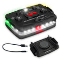 Guardian Angel Elite Safety Light - White Front & Green/Yellow Rear - color: White/Green/Yellow, size: 1-Pack