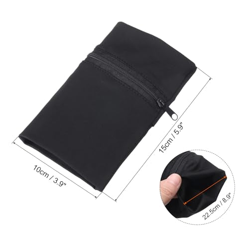 PATIKIL 6"x 4" Wrist Wallet Sports Wristband Wallet w/Zipper Pocket