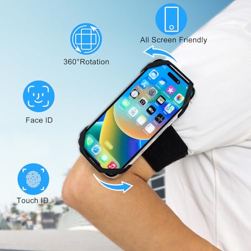 Sweat-Proof Phone Holder Armband 360° Rotation Universal Running