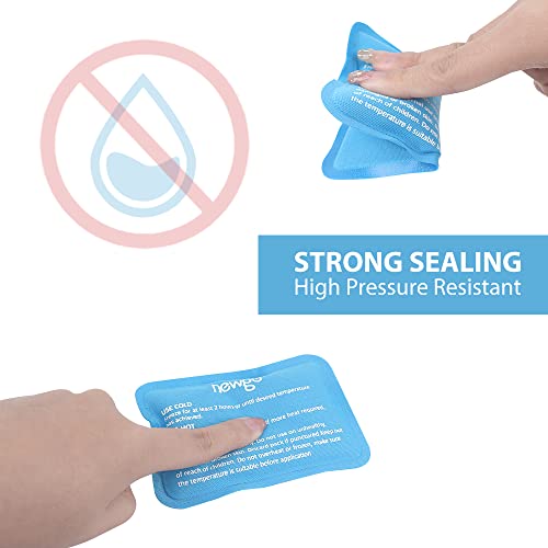 NEWGO Mini Ice Packs, Reusable Cold Gel for Pain Relief, 6 Pack