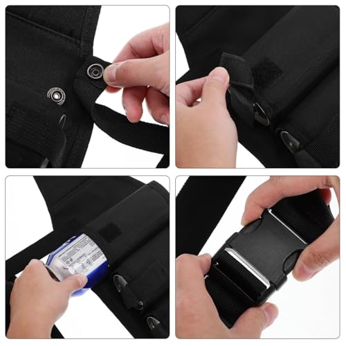 Running Vest Beer Vest Beer Storage Belt 12 Pockets Pouch Belt Holder Drinking Holder for Men