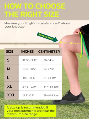 AOFIT Adjustable Knee Brace Metal Springs & Anti-Slip for Sports Black XL - color: Black-XL