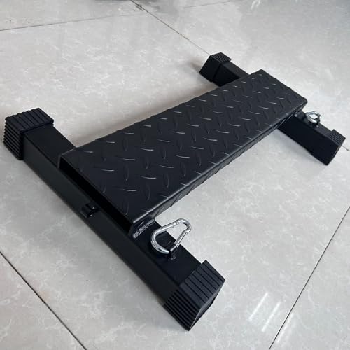 BLUSLM Steel Calf Raise Bar, Standing Machine for Stretching, Squat, Foot Stretch, Anti-Slip Solid Block - color: Black 04