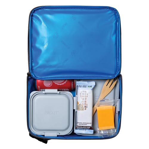 PackIt Freezable Classic Lunch Box, City Charcoal - color: City Charcoal