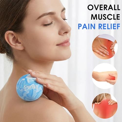Lacrosse Massage Balls for Myofascial Release,Blue - color: Blue