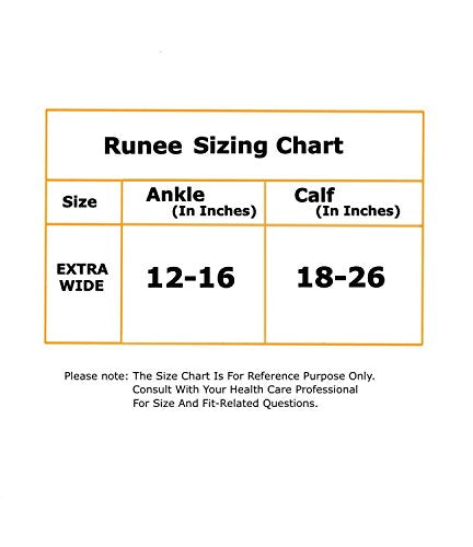 Runee Extra Wide Calf Compression Sleeve - Leg Support For Wide Calves, Compression Sleeve For Calf Pain & Shin Splint, Relief Swelling, Varicose Veins, DVT (Black) - color: Black