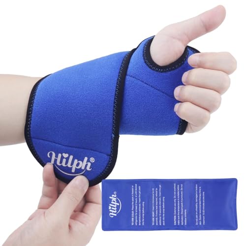 Hilph Wrist Ice Pack Wrap, Carpal Tunnel Relief Wrist Brace with Gel Pack - style: Casual