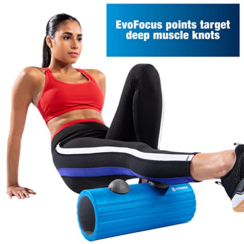 Stamina Evo Foam Roller for Deep Tissue Trigger Point Massage, Muscle Recovery & Physical Therapy - Patented Design