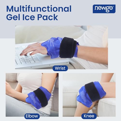 NEWGO Ankle Ice Wrap – Reusable Cold Pack for Swelling & Post-Surgery - color: Blue-1pack