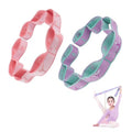 2pcs Stretch Strap for Kids,Elastic Yoga Stretching Strap with Loops, Multi-Loop Adjustable Exercise Stretching Bands，Stretching Resistance Ballet Bands for Dance, Latin, Gymnastics Exercis -8Loops - color: A