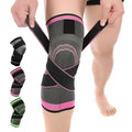 1 Pack Knee Brace for Women, Compression Sleeve with Strap (M Pink) - color: Pink, size: Medium