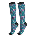 Compression Socks Knee High Circulation Support Socks For Women Men Athletic Running Hiking Travel - color: Cute Octopus