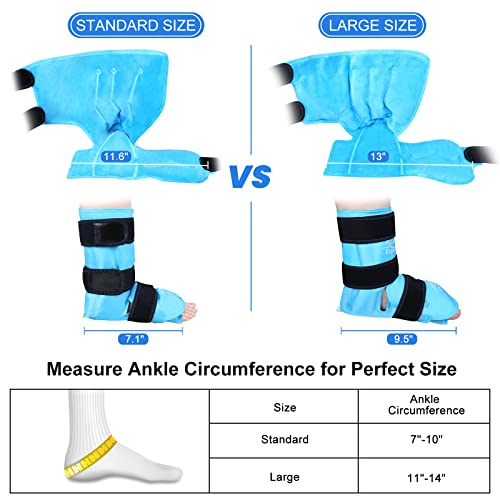 Relief Expert XL Ankle Ice Pack Wrap, Extra Large Ankle Ice Wrap for Discomfort Reducing with Cold Compress for Muscle and Joints Relaxation