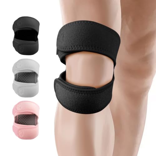 Knee Brace for Women and Men, Breathable Adjustable Knee Braces, Black - color: Black