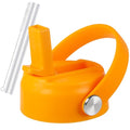 RRegeny Straw Lid for Hydro Flask Wide Mouth 32 40 oz, Lids with Flexible Handle compatible with HydroFlask, Replacement Sports Flex Cap Wide Mouth Top - color: Starfish orange
