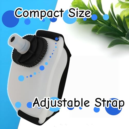2 PCS Wrist Water Bottle 7oz/200ml Silicone Wearable Handheld Running Water Bottle for Hiking Gym Marathon Training Cycling Camping