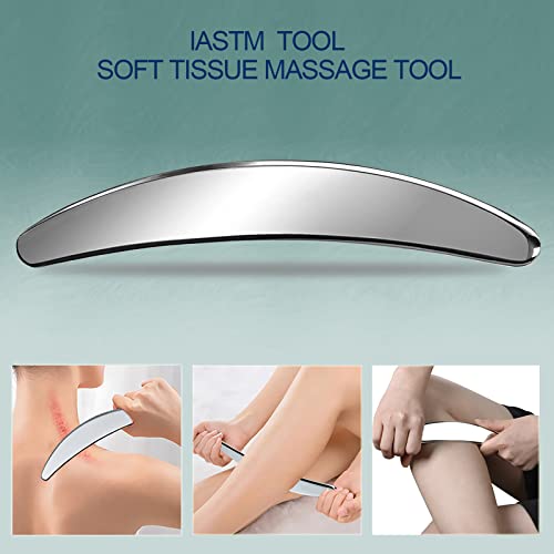 BYYDDIY 3 in 1 Stainless Steel Muscle Scraper Tools Set,Scraping Massage Tools for Physical Therapy,Derma Edge Massage Tool & GuaSha Massage Scraper Tool,IASTM Tools for Body (SXC) - style: SXC