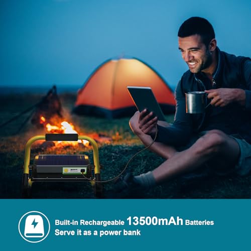ERAY LED Solar Work Light Rechargeable Outdoor - size: 13500mAh