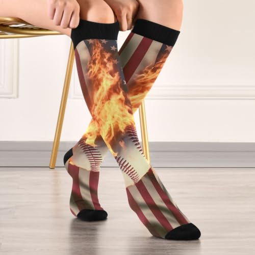 Wusikd Pirate Skulls Compression Socks for Women and Men Circulation Cute Long Socks for Athletic Running 1 - color: Multi 33