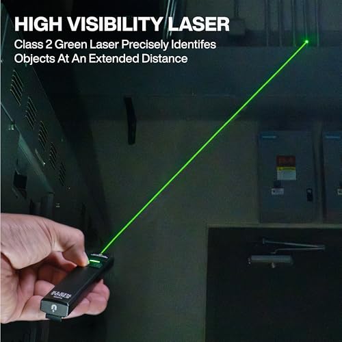 KLEIN TOOLS 56074 Rechargeable EDC Pocket Flashlight with Green Laser