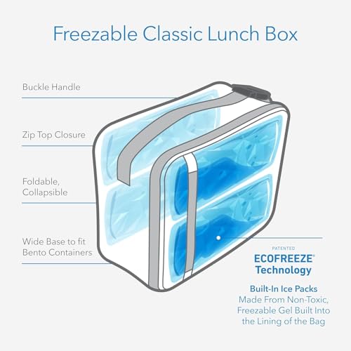 PackIt Freezable Classic Lunch Box, Rainbow Sky - color: Rainbow Sky