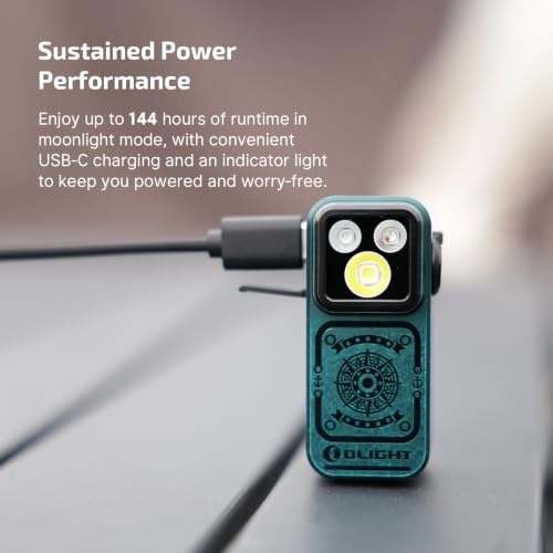 OLIGHT Oclip Pro S Rechargeable EDC Clip-on Flashlight, Sunken Artifact - color: Sunken Artifact