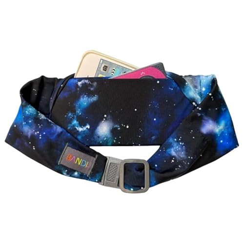 BANDI KIDS Pocket belt for Medical, Sports, Play Comfortable fit Adjustable waist pack, Made In USA - color: Galaxy