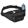 NOOLA Fanny Pack with Water Bottle Holder, Hiking Waist Bag for Men Women - color: Black