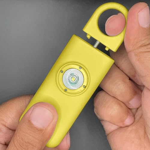 Personal Safety Alarm Rechargeable (Yellow) - color: Yellow