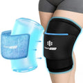 ComfiTECH Dual-Gel Knee Ice Sleeve, 30-Min Cooling Wrap for Thigh, XL - size: Extra Large