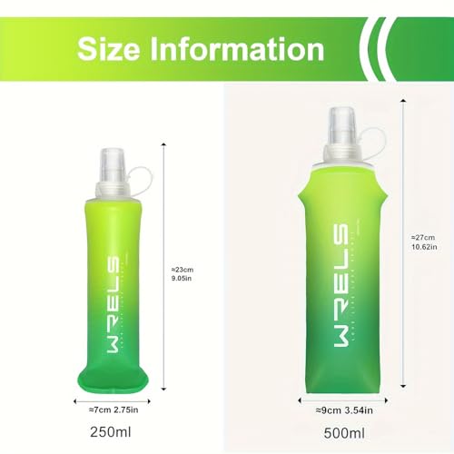 1 pcs 250ml Soft Flask Folding Collapsible TPU Water Bottle for Outdoor Running Hiking Cycling