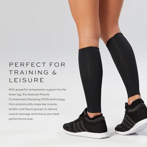 2XU Elite MCS Compression Calf Guards - color: Black/Nero