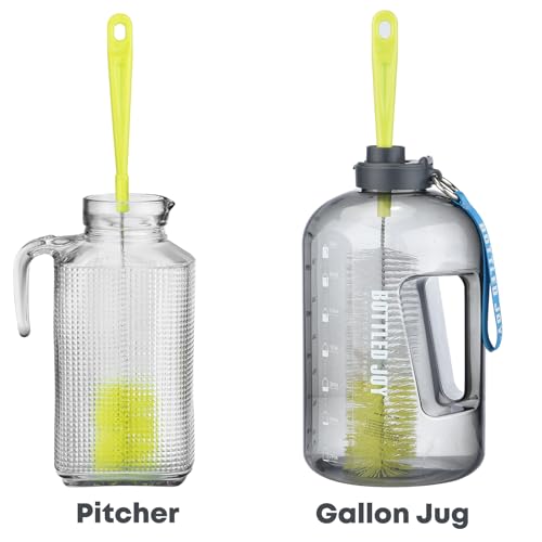 ALINK 16 inch Long Bottle Brush Cleaner for Washing Wine/Beer/Sport Well/Thermos/Glass, Hummingbird Feeder and Long Narrow Neck Sport Bottles