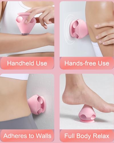 Mini Heated Massage Ball with Vibration and Suction Base