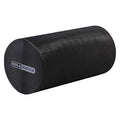 HolaHatha Portable Solid High Density EVA Foam Roller for Deep Tissue Back Massage, Calf Therapy, Glute Massaging, Back Pain, and Hamstring Leg Recovery at Home, Black