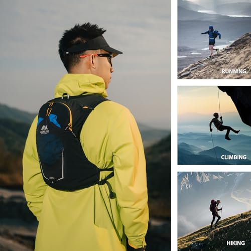 AONIJIE Running Hydration Vest for Women Men 8L Hydration Backpack Hiking - color: Black Kit