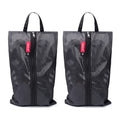 pack all Plus-Sized Shoe Bag for Travel, Water-Resistant Shoe Pouch - color: Plus-Black, style: 2 Pack