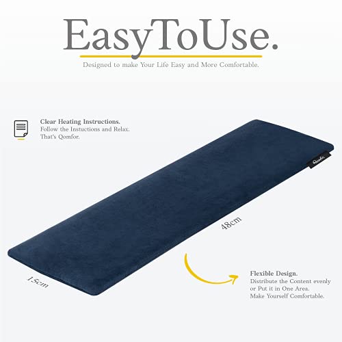 Microwavable Heating Pad, Lavender Scented Heat Pack, Dark Blue - color: Dark Blue