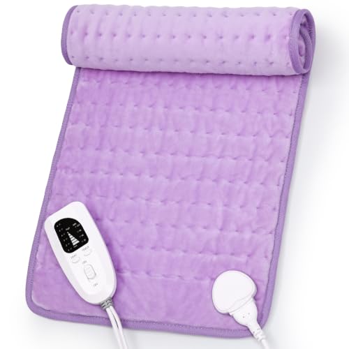Heating Pad,Electric Heating Pad,Heating Pad for Back (Lavender, 24"x12") - color: Lavender, size: 24x12 Inch