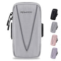 Running Armband Phone Holder, 2 Pockets Cell Phone Holder 7.5” Grey - color: 02 - Grey