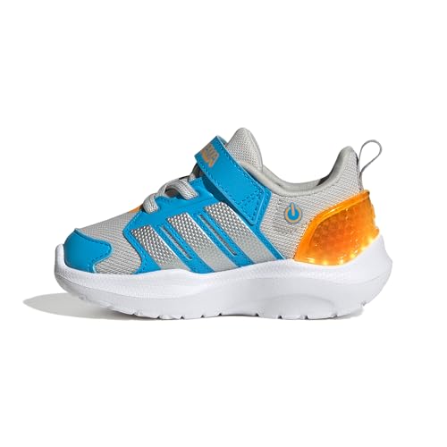 adidas Boys Marvel Lightorama Spider-Man Sneakers Shoes - Red - color: Grey/Matte Silver/Lucid Aquamarine, size: 8.5 Toddler
