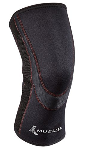 MUELLER Sports Medicine Breathable Closed Patella Knee Sleeve, Knee Pain Relief Support for Men and Women, Ideal for Arthritis, Sprains, Black, XX-Large - size: XX-Large
