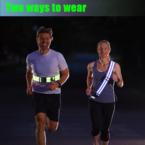 Saintrygo Reflective Sash for Walking - color: Blue