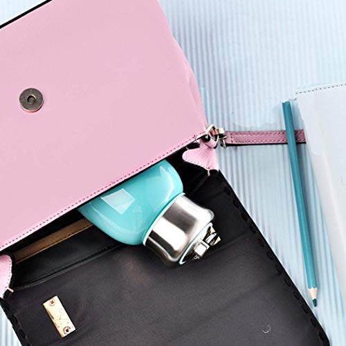 Mini 7 oz Stainless Steel Water Bottle, Small Vacuum Insulated Water Bottle Leak Proof Sport Tumbler Cup Hot and Cold Water Bottle for Women Girls Kids Gift Milk Tea Lunch (Peach pink) - color: peach pink